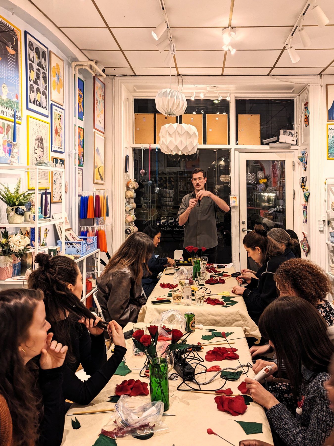 Creative team-building workshop at Blomst Studio